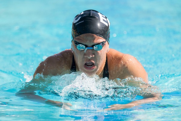El Camino swimmer Ida Due set a state meet record in winning the women's 400 IM.