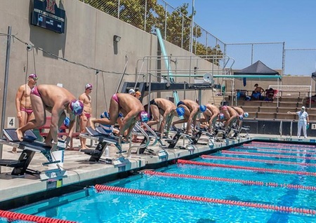 Mt. SAC wins the 2022 SCC men's dual meet swim title.
