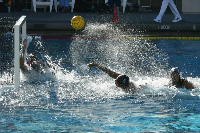 Michael Minera fires a shot for SCC champion Long Beach City College.