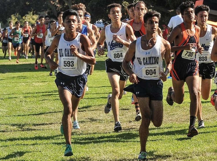 El Camino's Manny Gil (far left) is so far the top runner emerging from the SCC during the 2019 season.