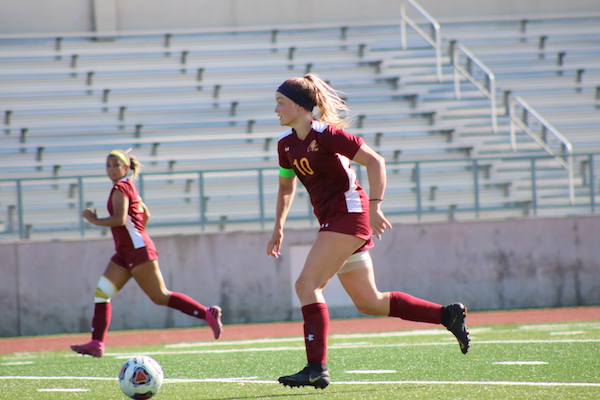 Pasadena City College women's soccer high-scoring sophomore Katy Coats.