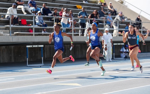 Cerritos College wins the 2023 SCC women's track and field champioinship.